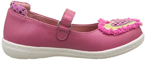 Agatha Ruiz de la Prada CŒUR Patch, Merceditas para Niñas, Rosa (Fucsia A), 26 EU