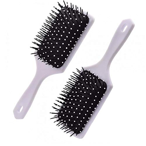 Aisoway Cepillo de Pelo del Peine del Pelo de mármol Paddle Anti estática Cepillo para el Pelo La reducción de la Rotura del Cabello Muy Rizado y de Hombres de Las Mujeres