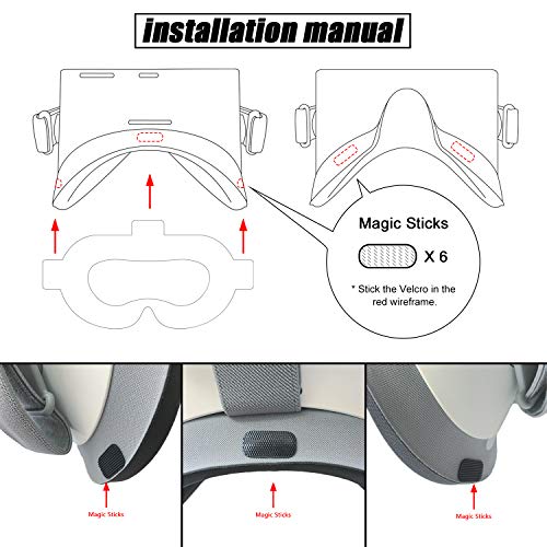 AmVR - 100 unidades de máscaras de vellón desechables para Oculus Quest & Oculus Go