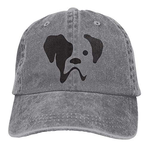 ANIDOG Boxer Dog Unisex Washed Ajustable Vintage Cowboy Hat Denim Gorras de béisbol Unisex