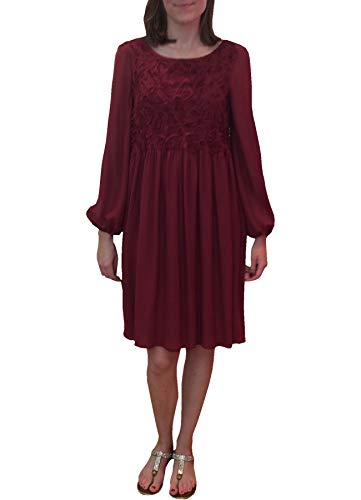 Antonelli Firenze Nantes A6729 953708 - Vestido para mujer, color rojo borgoña 38