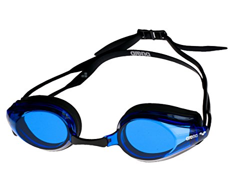 Arena Tracks Gafas de Natación, Unisex Adulto, Negro/Azul, Universal