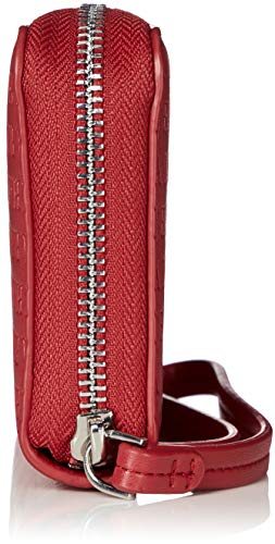 Armani Exchange - Fabric Round Zip, Carteras de Mano con asa Mujer, Rojo (Red), 10.5x2.5x19 cm (B x H T)