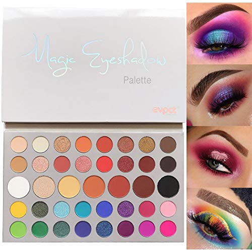 ARTIFUN Paleta de Sombra de Ojos de 39 Colores Impermeable a Prueba de Manchas Fácil de Colorear Brillo Sombra de Ojos mate