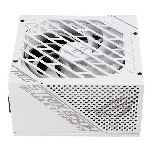 ASUS ROG-STRIX-850G-WHITE White Edition - Fuente de alimentación (Interna) ATX12V - 80 Plus Gold - CA 100-240 V - 850 W - Blanco