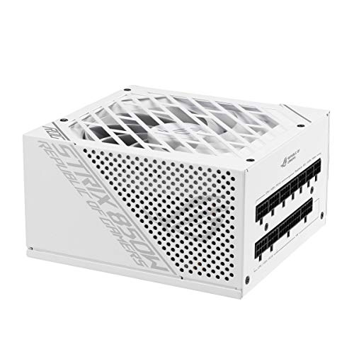 ASUS ROG-STRIX-850G-WHITE White Edition - Fuente de alimentación (Interna) ATX12V - 80 Plus Gold - CA 100-240 V - 850 W - Blanco