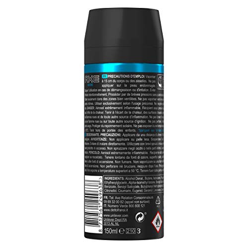 Axe Marine Desodorante - Paquete de 2 x 150 ml - Total: 300 ml