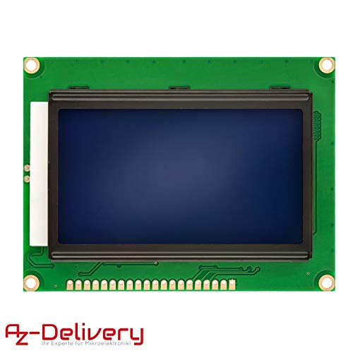 AZDelivery Modulo Pantalla LCD Display 12864 128 x 64 píxeles con Fondo Azul con 4x20 caracteres blancos compatible con Arduino con E-Book incluido!