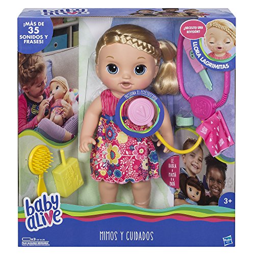 Baby Alive Muñeca mimos y cuidados, Multicolor, Miscelanea (Hasbro C0957105)