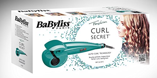 BaByliss Fashion Curl C905PE - Rizador para el pelo automático con recubrimiento de cerámica, 2 temperaturas, color verde