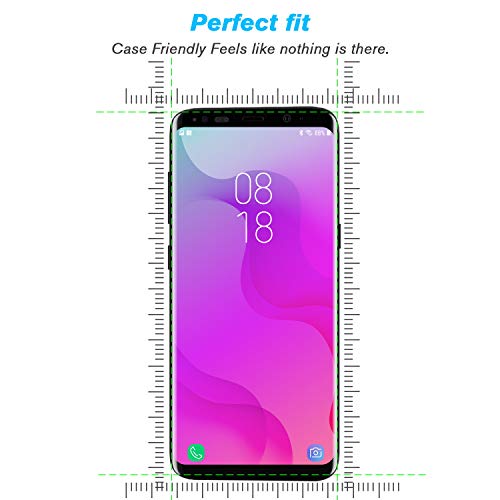 BANNIO Protector de Pantalla Samsung Galaxy S8,[2 Unidades] 3D Cristal Templado para Samsung Galaxy S8 con Kit de Instalación,9H Dureza,Sin Burbujas