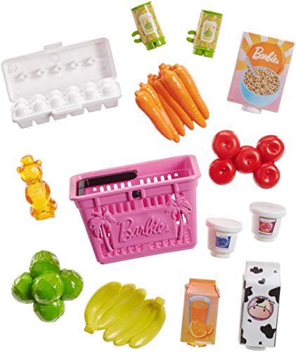 Barbie tienda de comestibles, accesorios muñeca (Mattel FJB27)