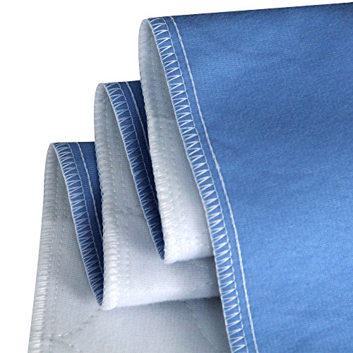 Bedecor Lavables colchón Protector Impermeable/Colchón Incontinencia,Antibacteriano, Anti-ácaro,para incontinencia, niños, Adultos Mayores - 70 x 90cm (Azul)