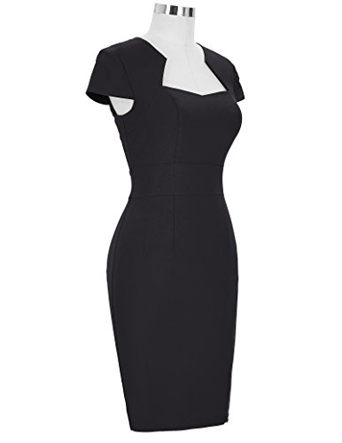 Belle Poque Retro Dress Cocktail Mujer Negro Grande (CL8947-1) …