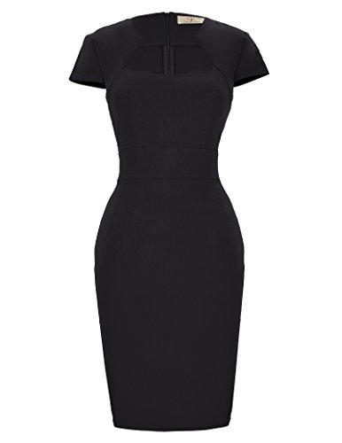 Belle Poque Retro Dress Cocktail Mujer Negro Grande (CL8947-1) …