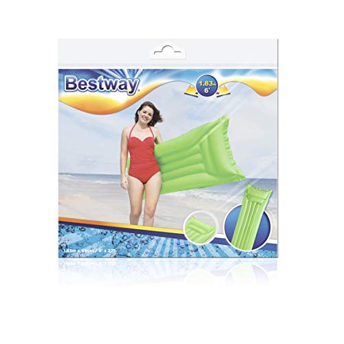 BESTWAY 44007 - Colchoneta Hinchable Colores Mate 183x69 cm