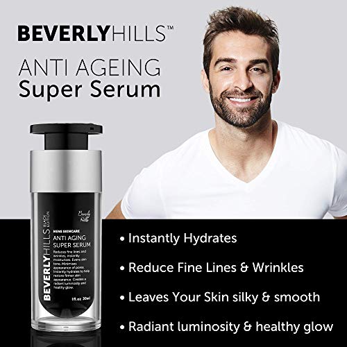 Beverly Hills - Supersérum Antiedad para Hombre, Edición Black (30 ml)