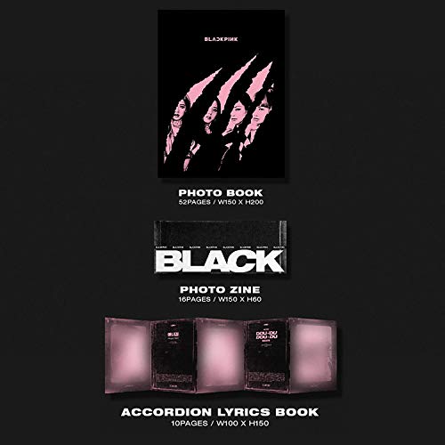 BLACKPINK 2nd Mini Album - Kill This Love [ BLACK Ver. ] CD + Photobook + Photo Zine + Lyrics Book + Photocards + Polaroid Photocard + Sticker Set + On Pack Poster + FREE GIFT(new)