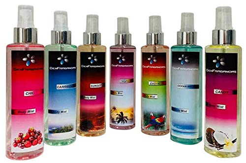 BODY MIST CIEN FRAGANCIAS - SPRAY CORPORAL PERFUMADO AROMA FLORAL ACUATICA- OCEAN BREEZE