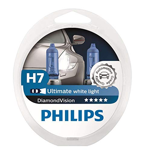 BOMBILLAS DE MEJORA DE FARO PHILIPS DIAMOND VISION H7 5000k