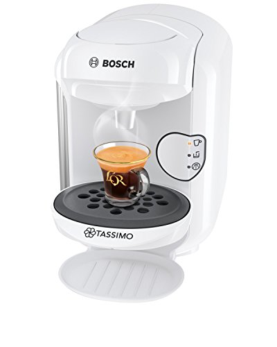 Bosch TAS1404 Tassimo Vivy 2 - Cafetera Multibebidas Automática de Cápsulas, Diseño Compacto, color Blanco, Única