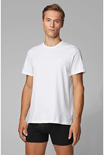 BOSS T-shirt Rn 2p Co Camiseta, Blanco (White 100), X-Large (Pack de 2) para Hombre