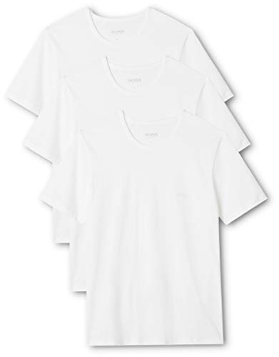 BOSS T-Shirt RN 3p Co Camiseta para Hombre, Blanco (White 100), XX-Large, pack de 3