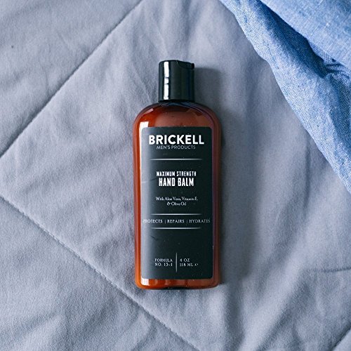 Brickell Men’s Products – Crema para Manos Fuerza Máxima para Hombres – Natural y Orgánica (Sin fragancia) – 118 ml