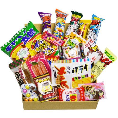 Caja japonesa de Dagashi del caramelo 20pcs Umaibo Snack Gumi de la patata Chip Kitty chocolate con la etiqueta engomada de AKIBAKING