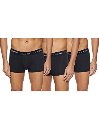 Calvin Klein Low Rise Trunk 3pk, Bóxer Hombre, Negro (Black W. Black Wb Xwb), Medium