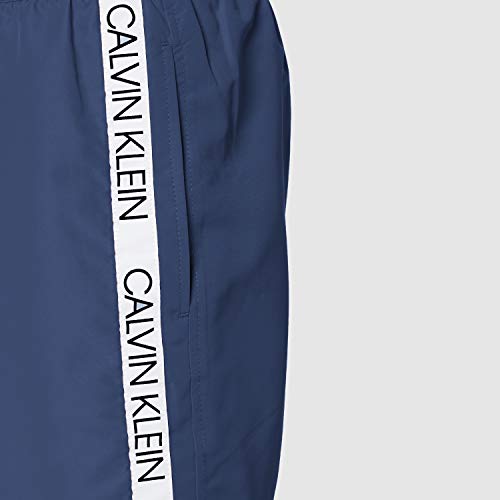 Calvin Klein Medium Drawstring Bañador, Azul (Black Iris CBK), X-Large para Hombre