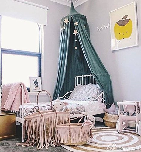 Cama para niños de cúpula de princesa, fácil de colgar, habitación Play de tienda de campaña para niños, cortinas para bebé, malla para mosquitos