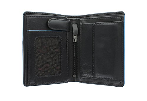 Carpeta de cuero de RALPH de colección Visconti Alpes con RFID protección - negro ALP87