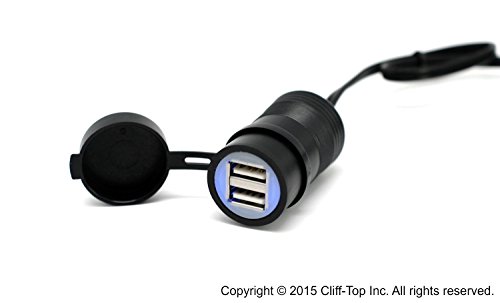 Cliff-Top 2,1 Amp de alcance extendido USB Hella (DIN)