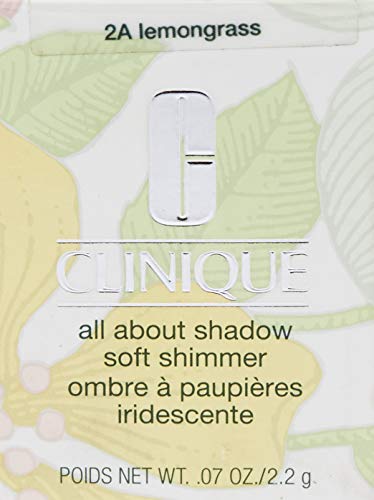 Clinique All About Shadow Soft Shimmer - Sombra de ojos, color 2a lemon grass, 2,2 gr