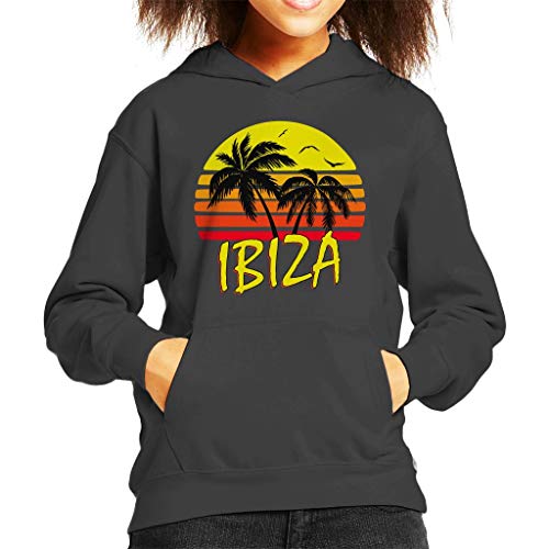 Cloud City 7 Ibiza Vintage Sun Kid's Hooded Sweatshirt