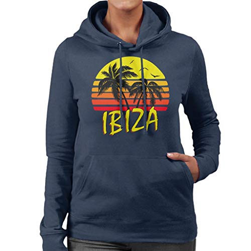 Cloud City 7 Ibiza Vintage Sun Women's Hooded Sweatshirt
