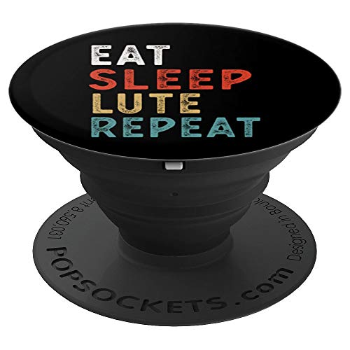 Comer Dormir Repetir Laúd Divertido Jugador Idea de regalo V PopSockets Agarre y Soporte para Teléfonos y Tabletas