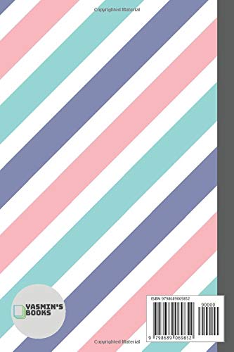 Composition Notebook: Blue, Pink And Purple Colored Cover - Wide Ruled Blank Lined Cute Notebook