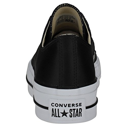 Converse Chuck Taylor CTAS Lift Clean Ox, Zapatillas para Mujer, Negro (Black/Black/White 001), 38 EU