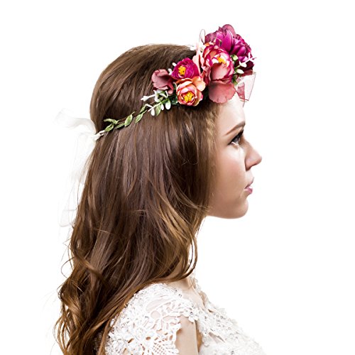 Corona de Ever Fairy® de estilo griego, rústico y natural Flower Crown - A Talla única