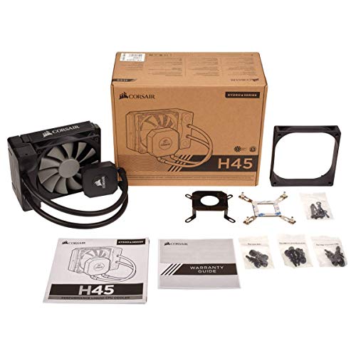 Corsair Hydro H45, Sistema De Refrigeración Líquida Para CPU, SATA, 120 mm Radiador, Negro