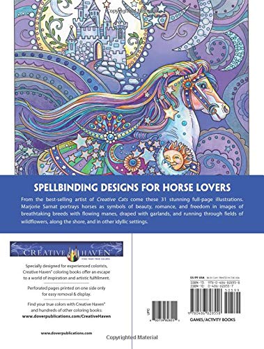 Creative Haven Dream Horses Coloring Book (Creative Haven Colouring Book)