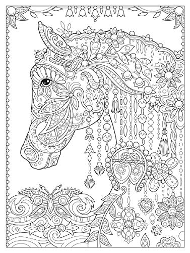 Creative Haven Dream Horses Coloring Book (Creative Haven Colouring Book)