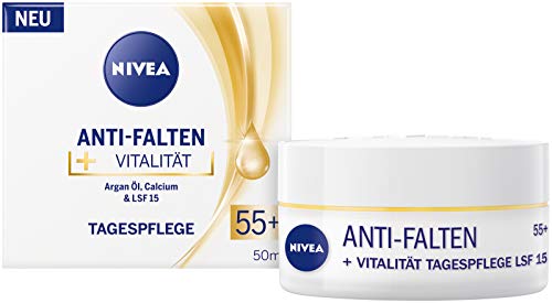 Crema de día Nivea antiarrugas + vitalidad, 55 + 50 ml, 50 ml