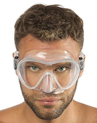 Cressi F1 Mask Máscara Monocristal Tecnología Frameless, Unisex, Transparent, L