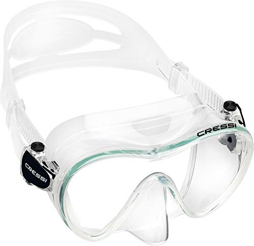 Cressi F1 Mask Máscara Monocristal Tecnología Frameless, Unisex, Transparent, L