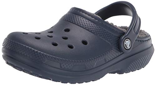 Crocs Classic Lined Clog, Zuecos Unisex Adulto, Azul (Navy/Charcoal), 41/42 EU