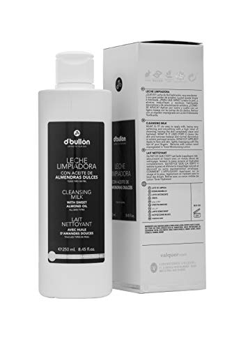 D'Bullón Leche facial limpiadora con aceite de almendras. Limpiador facial-250 ml