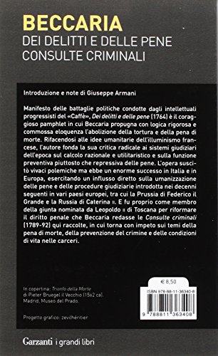 Dei delitti e delle pene-Consulte criminali (I grandi libri)